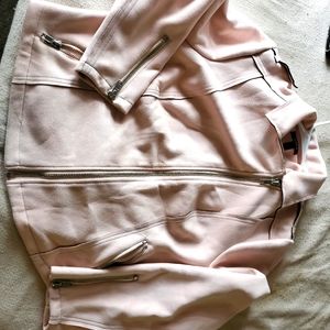 Pink suede jacket